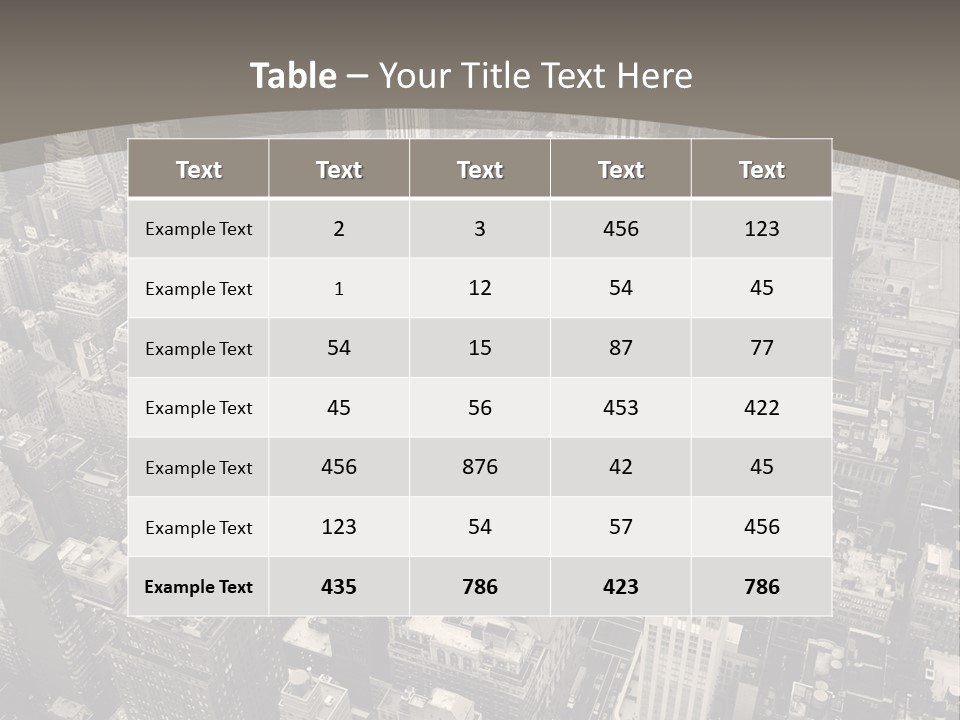 An Aerial View Of A City In Black And White PowerPoint Template