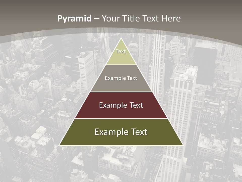 An Aerial View Of A City In Black And White PowerPoint Template