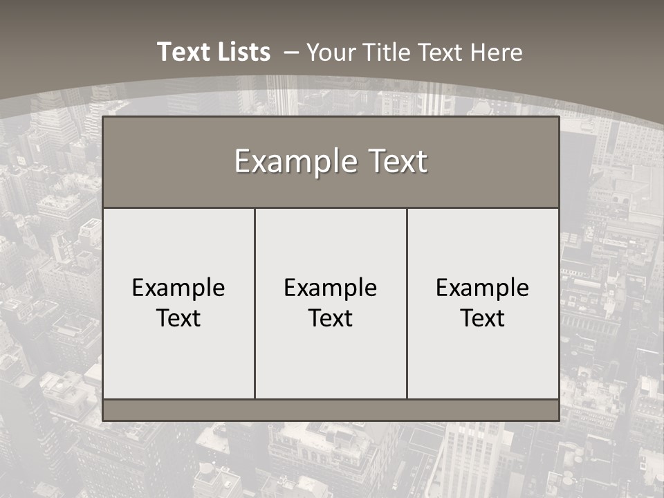 An Aerial View Of A City In Black And White PowerPoint Template
