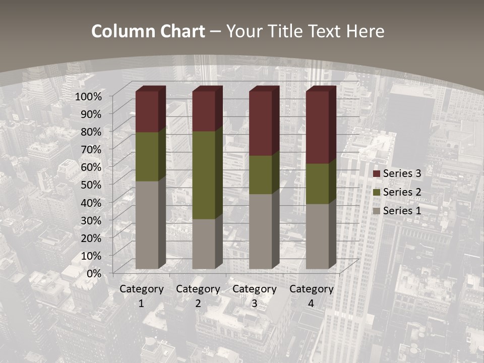 An Aerial View Of A City In Black And White PowerPoint Template