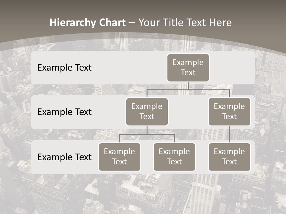 An Aerial View Of A City In Black And White PowerPoint Template
