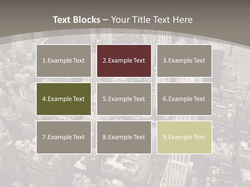 An Aerial View Of A City In Black And White PowerPoint Template