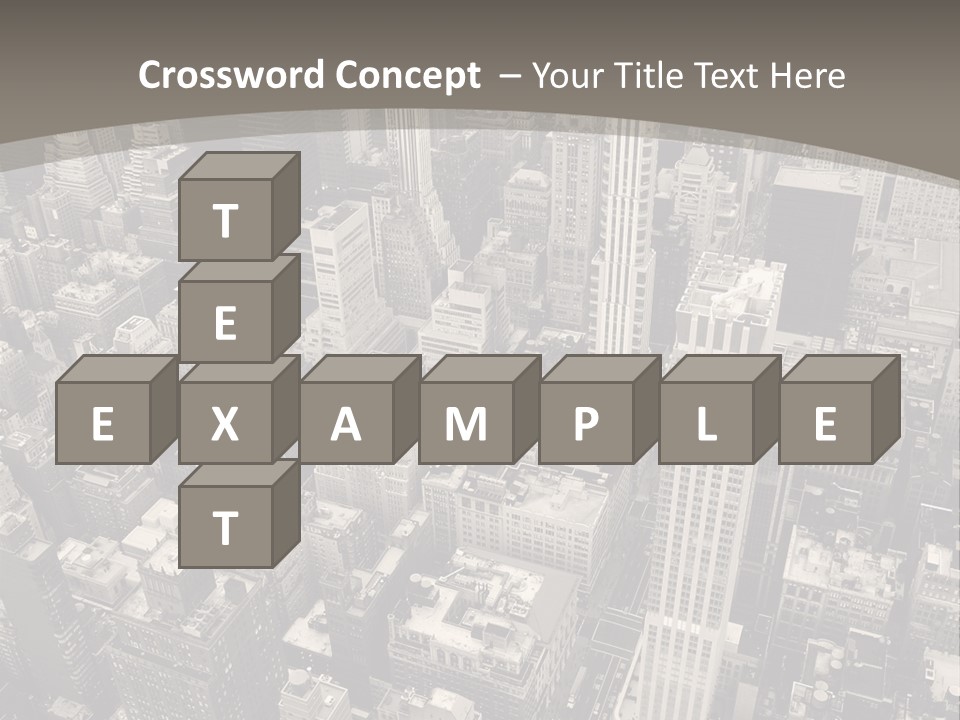 An Aerial View Of A City In Black And White PowerPoint Template