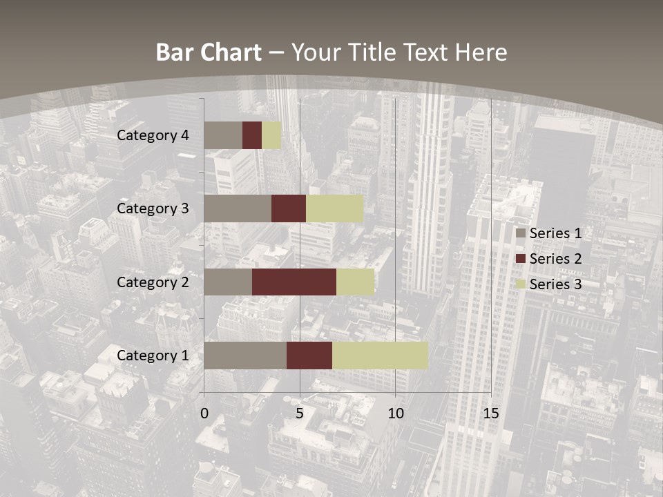 An Aerial View Of A City In Black And White PowerPoint Template