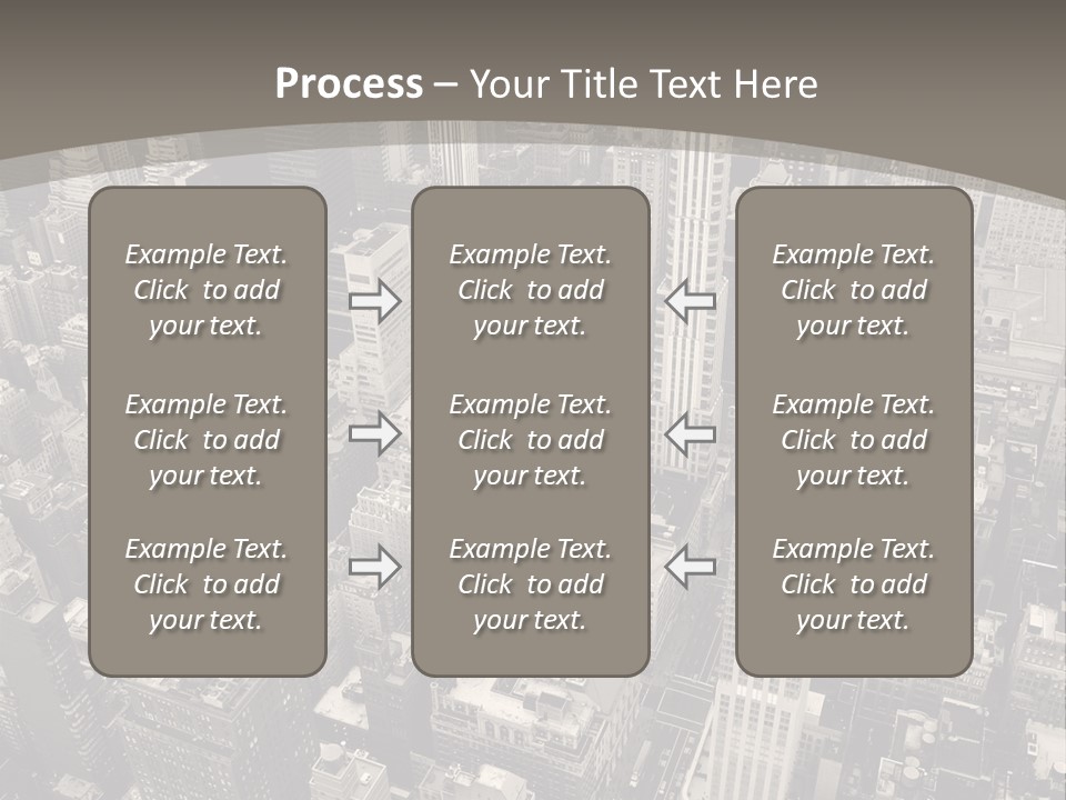 An Aerial View Of A City In Black And White PowerPoint Template