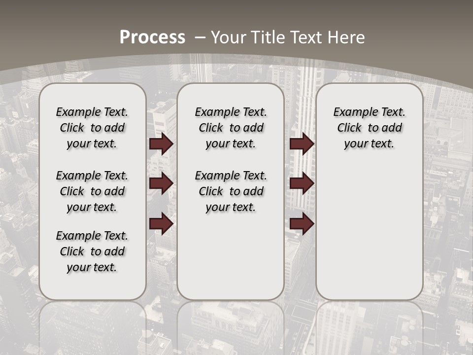 An Aerial View Of A City In Black And White PowerPoint Template