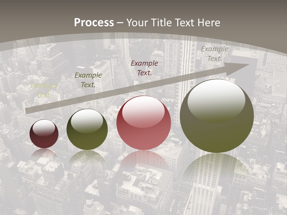 An Aerial View Of A City In Black And White PowerPoint Template