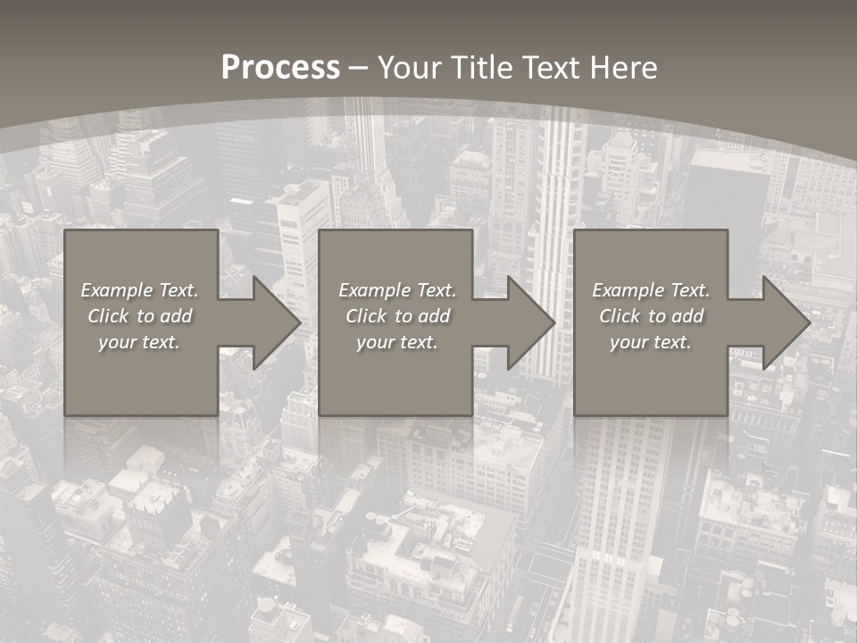 An Aerial View Of A City In Black And White PowerPoint Template