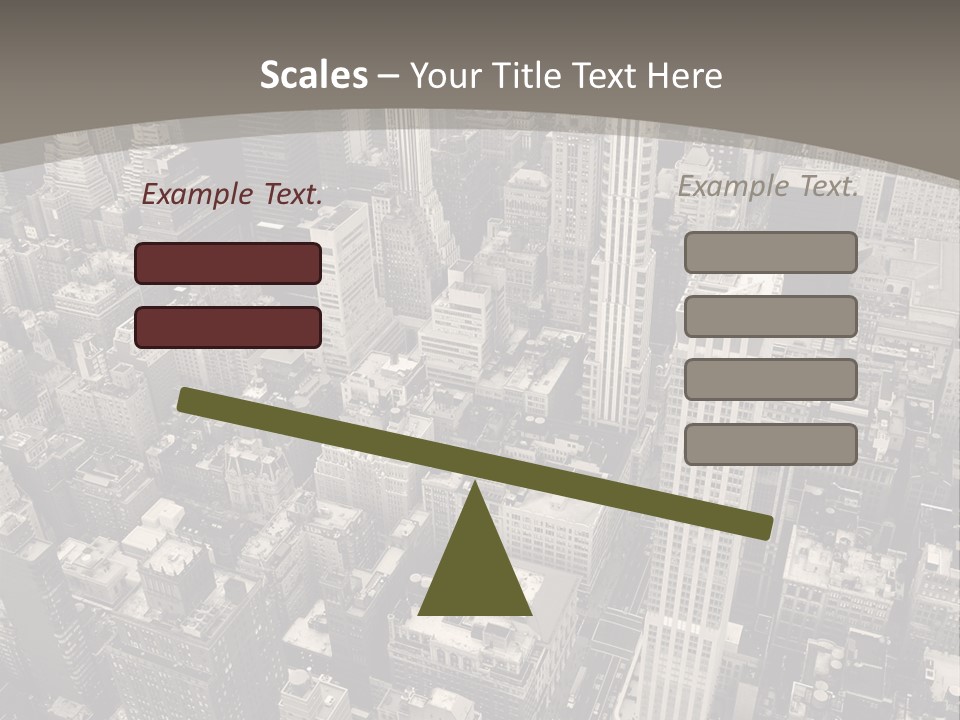 An Aerial View Of A City In Black And White PowerPoint Template