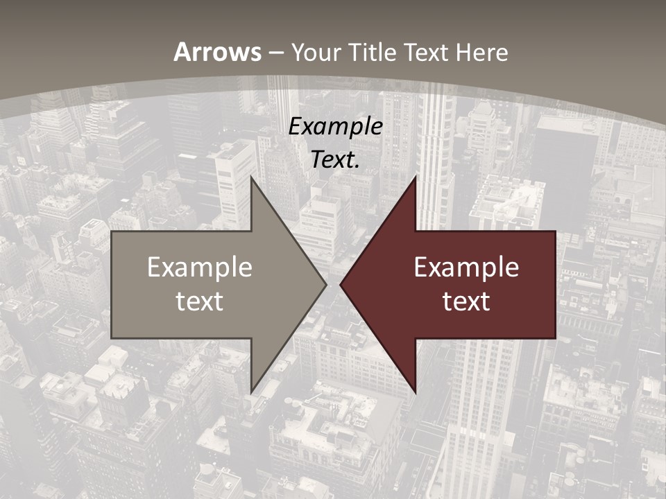 An Aerial View Of A City In Black And White PowerPoint Template