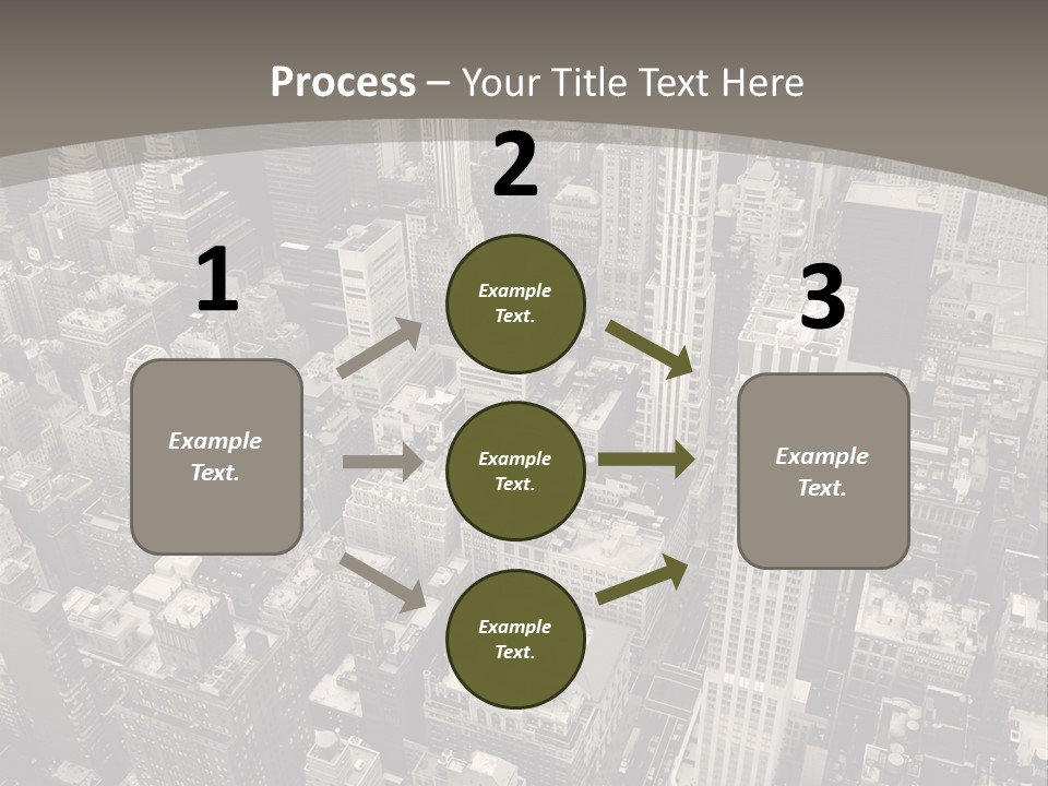 An Aerial View Of A City In Black And White PowerPoint Template