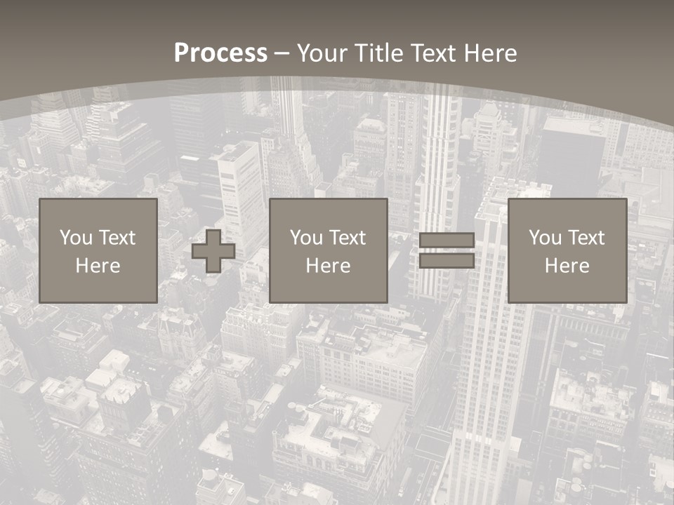 An Aerial View Of A City In Black And White PowerPoint Template
