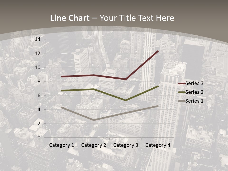 An Aerial View Of A City In Black And White PowerPoint Template