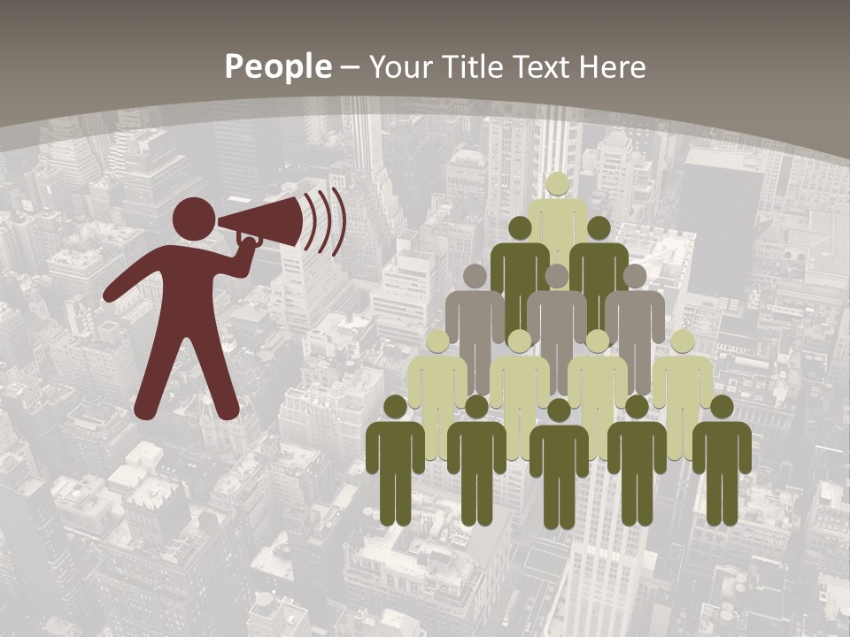 An Aerial View Of A City In Black And White PowerPoint Template