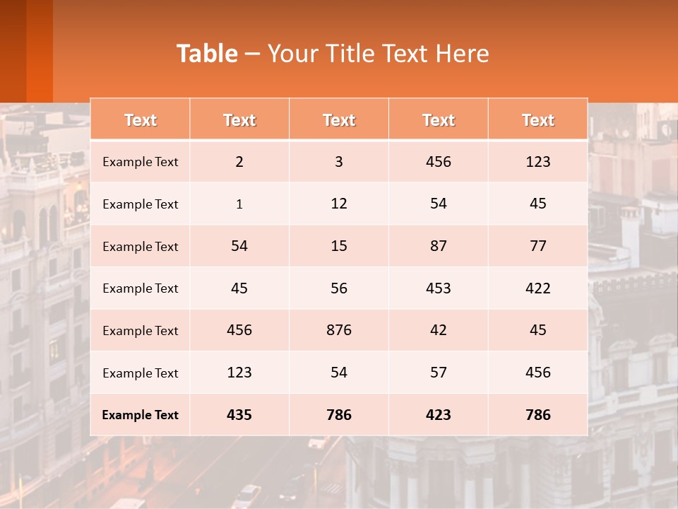 An Aerial View Of A City At Sunset PowerPoint Template