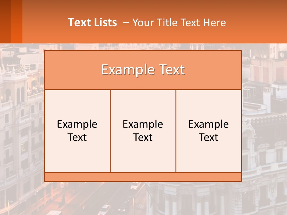 An Aerial View Of A City At Sunset PowerPoint Template