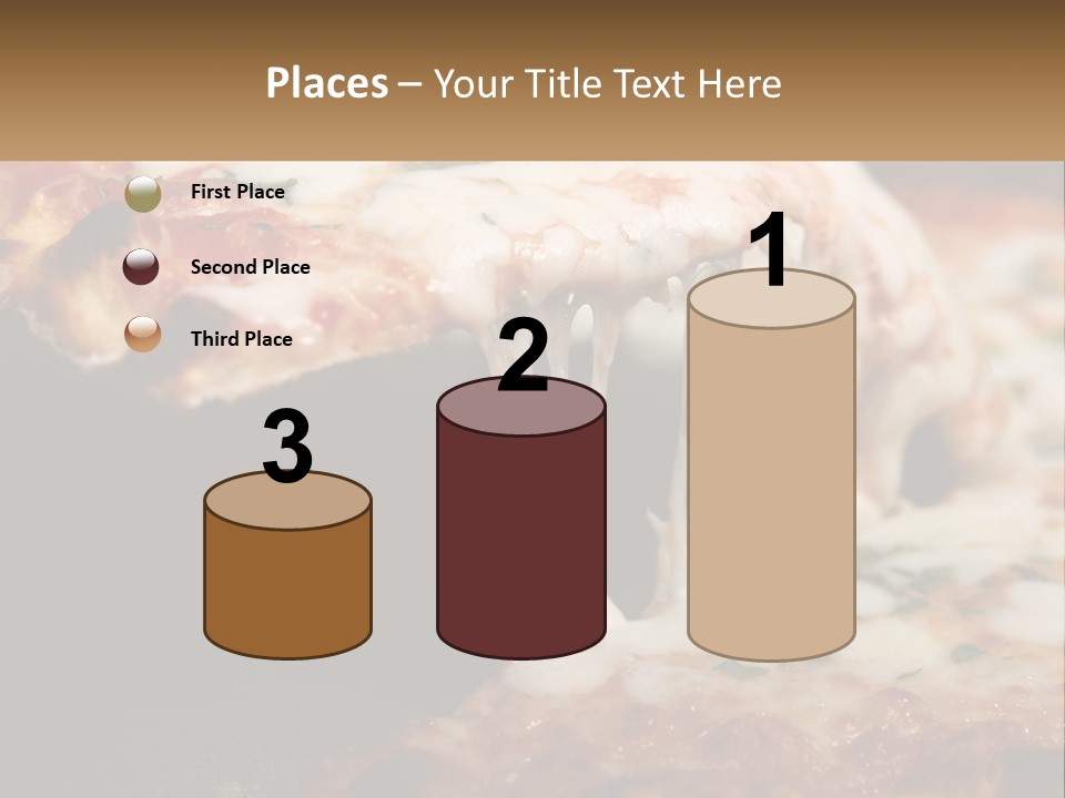 A Slice Of Pizza Being Lifted From A Pan PowerPoint Template