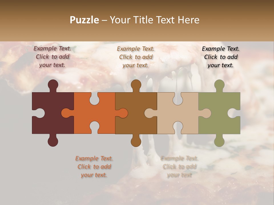 A Slice Of Pizza Being Lifted From A Pan PowerPoint Template