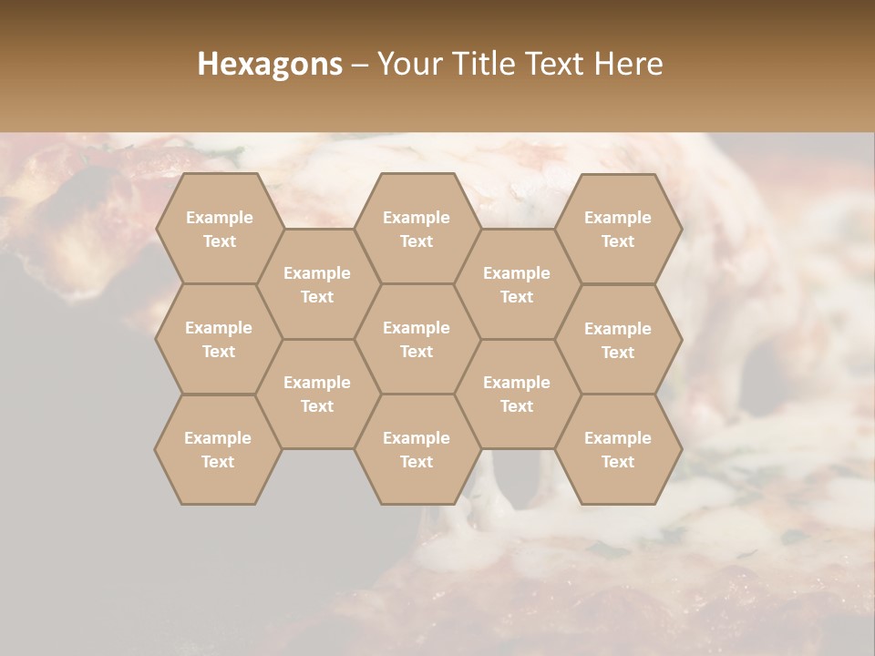 A Slice Of Pizza Being Lifted From A Pan PowerPoint Template