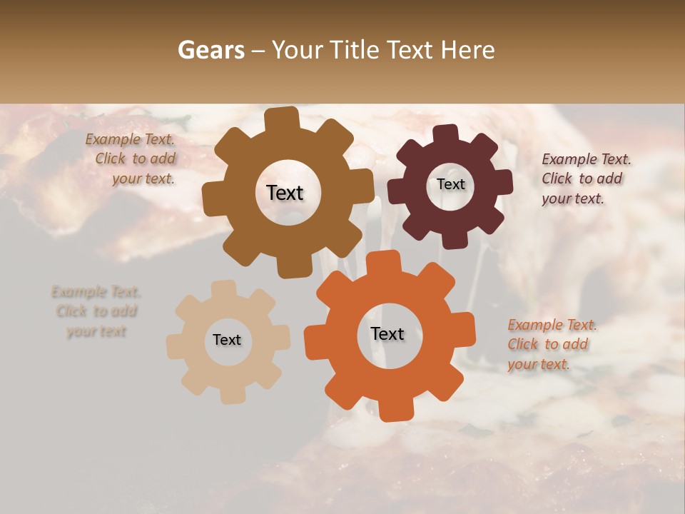 A Slice Of Pizza Being Lifted From A Pan PowerPoint Template