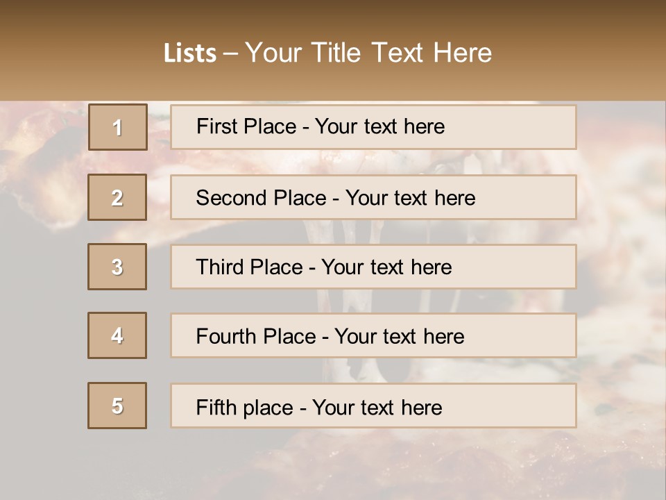 A Slice Of Pizza Being Lifted From A Pan PowerPoint Template
