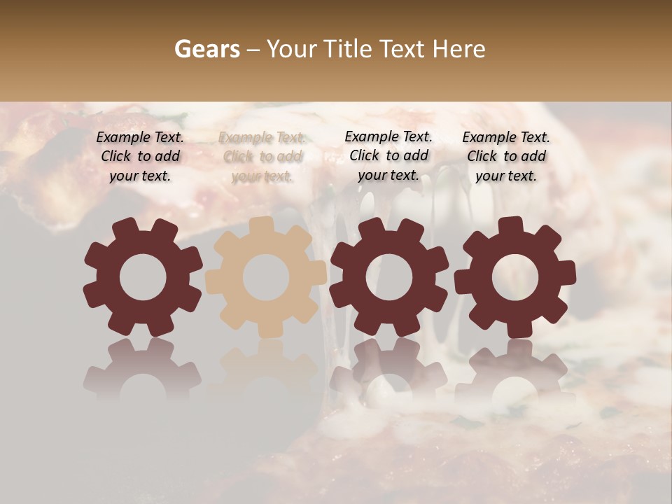 A Slice Of Pizza Being Lifted From A Pan PowerPoint Template