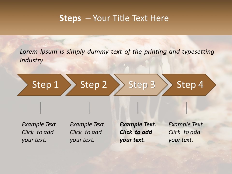 A Slice Of Pizza Being Lifted From A Pan PowerPoint Template