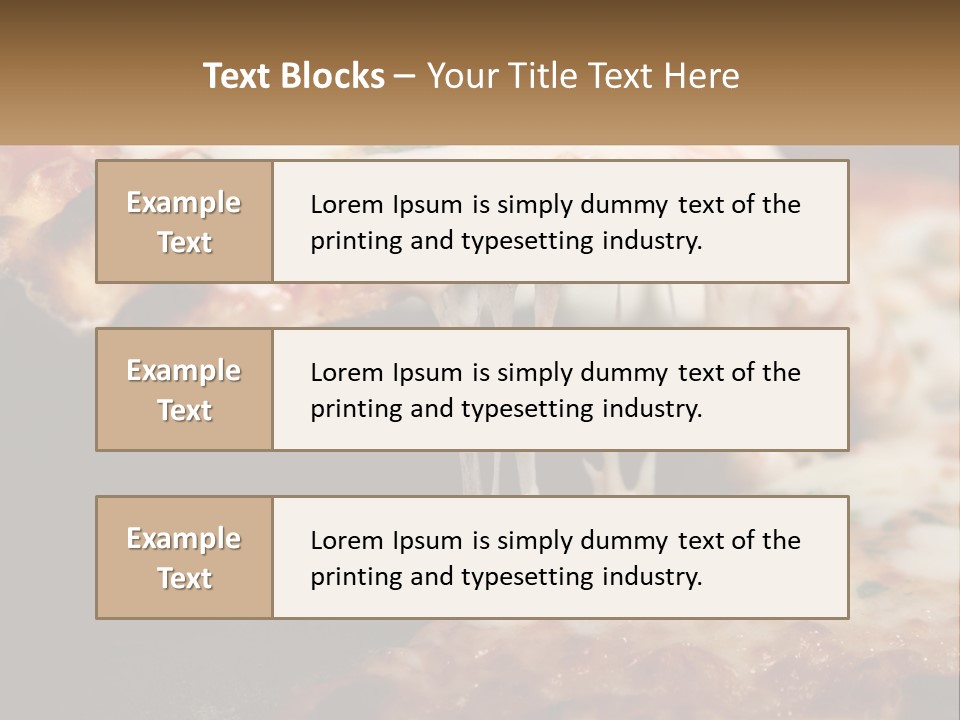 A Slice Of Pizza Being Lifted From A Pan PowerPoint Template