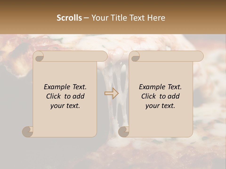 A Slice Of Pizza Being Lifted From A Pan PowerPoint Template