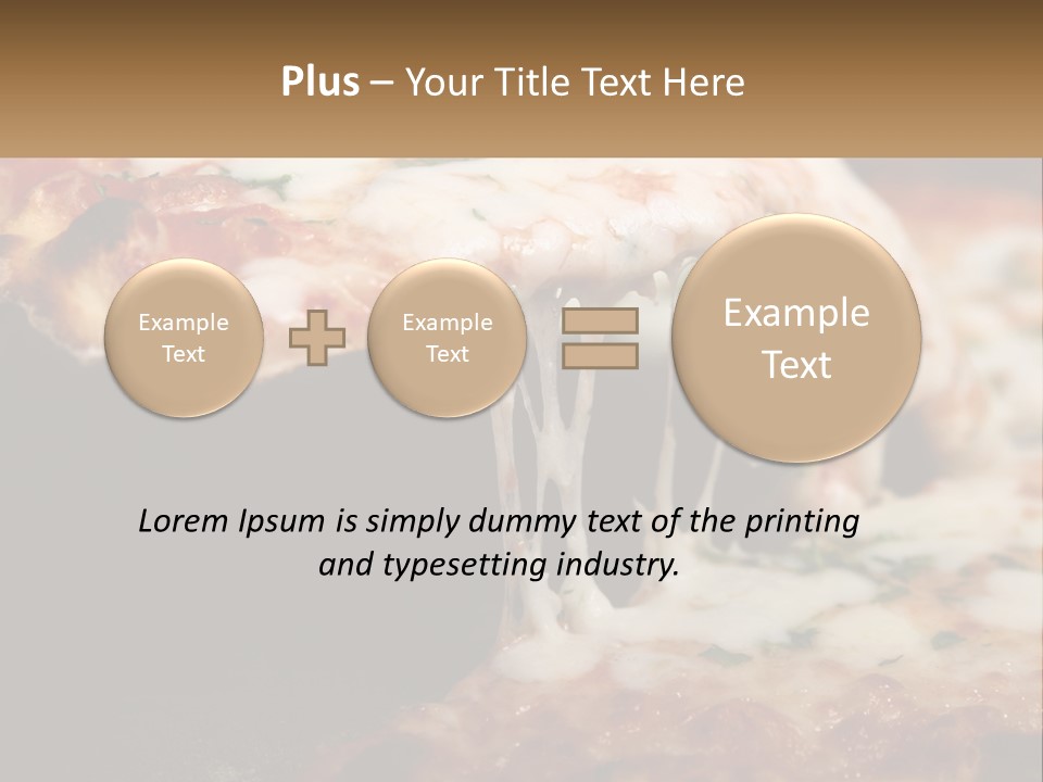 A Slice Of Pizza Being Lifted From A Pan PowerPoint Template