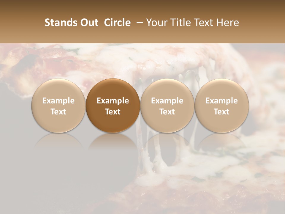 A Slice Of Pizza Being Lifted From A Pan PowerPoint Template