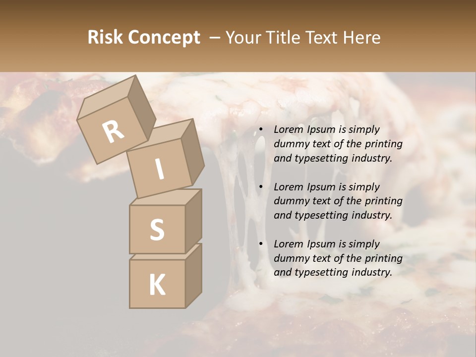 A Slice Of Pizza Being Lifted From A Pan PowerPoint Template