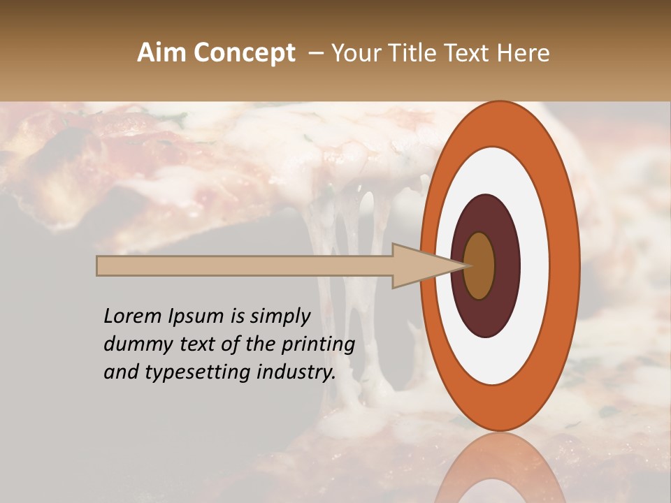 A Slice Of Pizza Being Lifted From A Pan PowerPoint Template