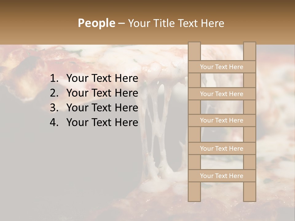 A Slice Of Pizza Being Lifted From A Pan PowerPoint Template