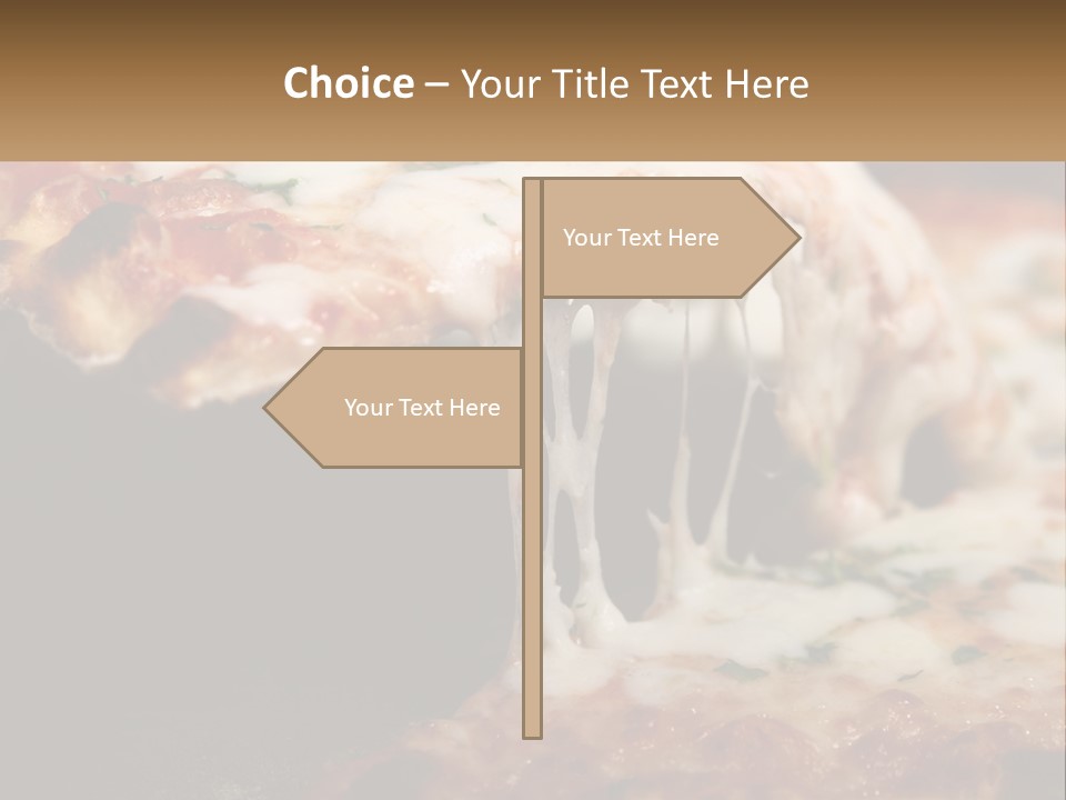 A Slice Of Pizza Being Lifted From A Pan PowerPoint Template