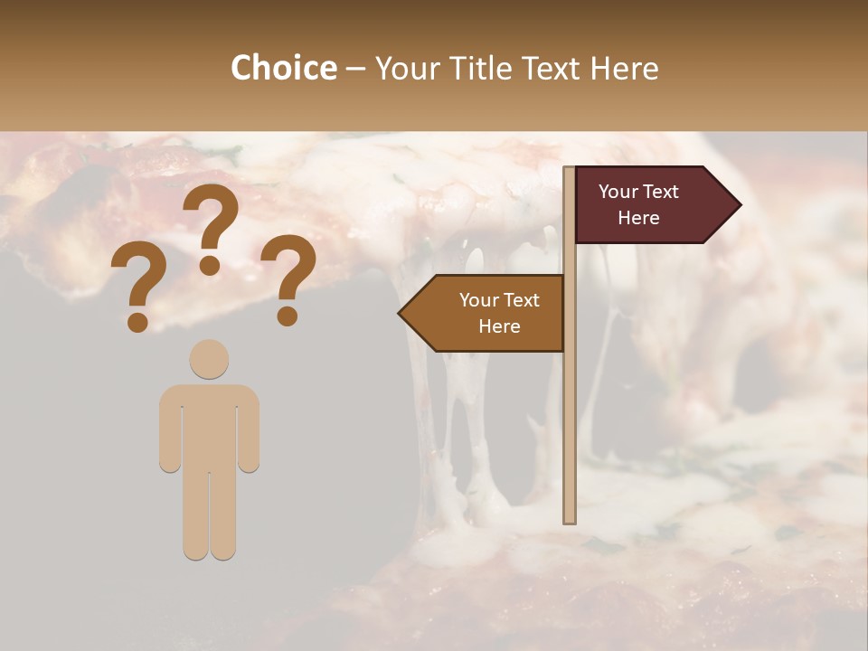 A Slice Of Pizza Being Lifted From A Pan PowerPoint Template