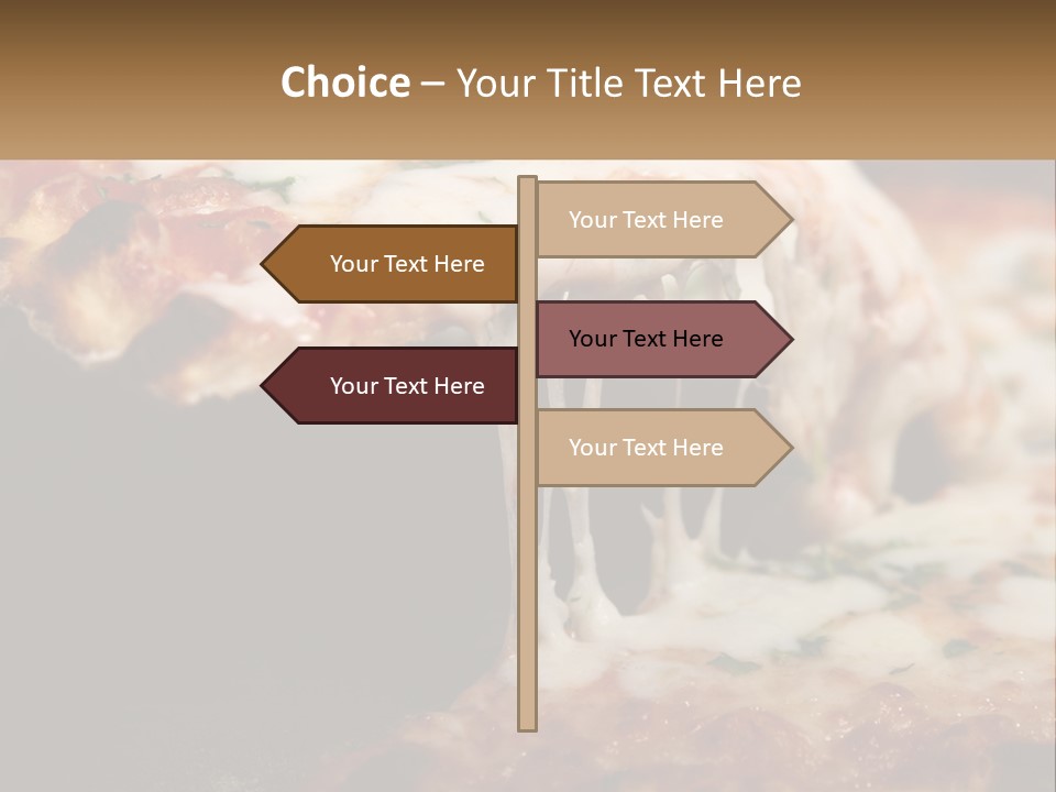 A Slice Of Pizza Being Lifted From A Pan PowerPoint Template