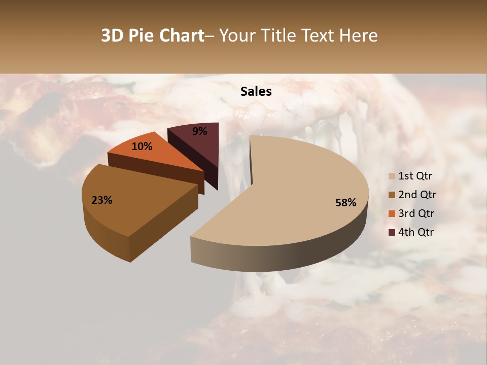 A Slice Of Pizza Being Lifted From A Pan PowerPoint Template