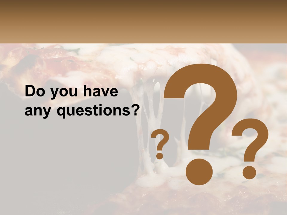 A Slice Of Pizza Being Lifted From A Pan PowerPoint Template