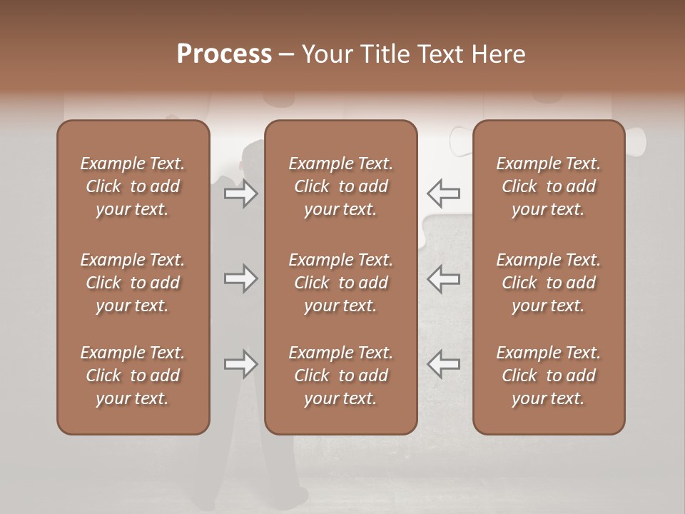A Man In A Suit Holding A Puzzle Piece PowerPoint Template