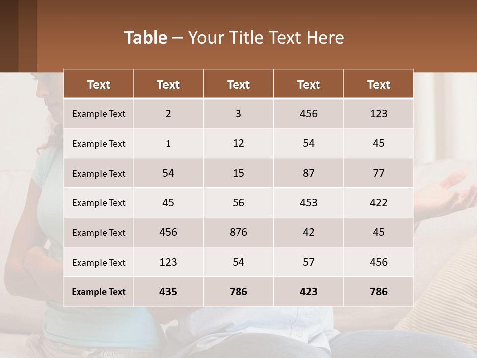 A Man And Woman Sitting On A Couch Talking PowerPoint Template