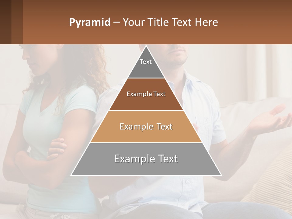 A Man And Woman Sitting On A Couch Talking PowerPoint Template