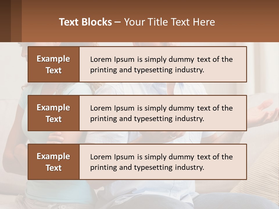 A Man And Woman Sitting On A Couch Talking PowerPoint Template