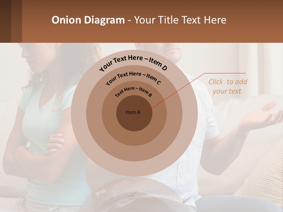 A Man And Woman Sitting On A Couch Talking PowerPoint Template
