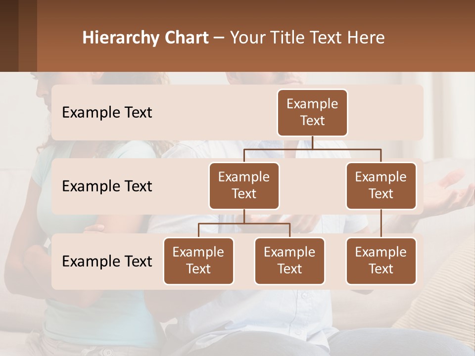 A Man And Woman Sitting On A Couch Talking PowerPoint Template