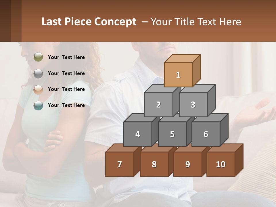 A Man And Woman Sitting On A Couch Talking PowerPoint Template