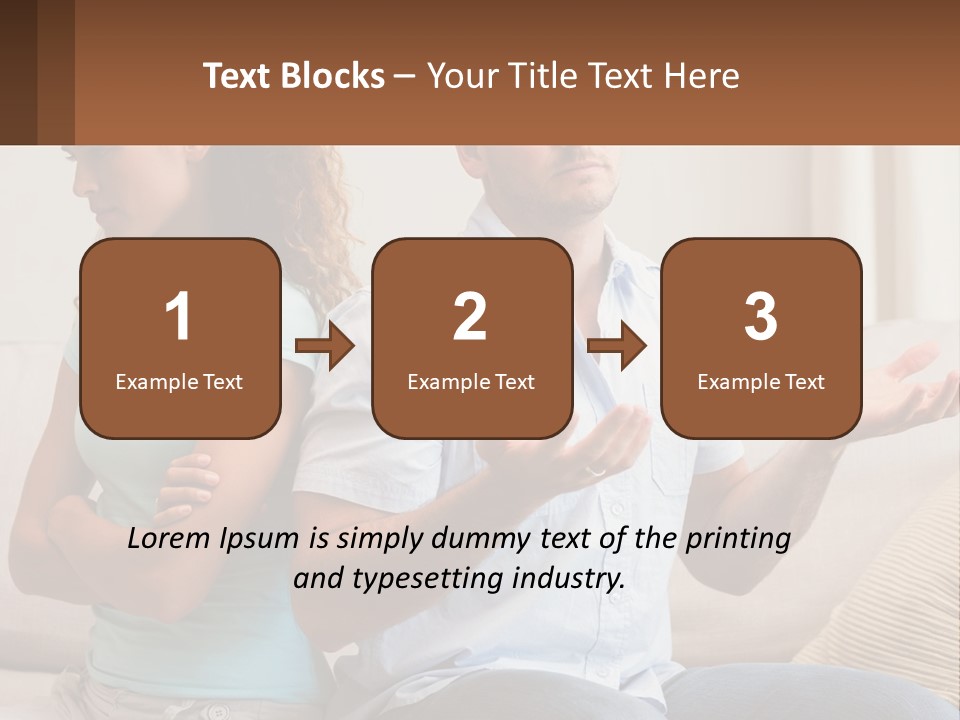 A Man And Woman Sitting On A Couch Talking PowerPoint Template