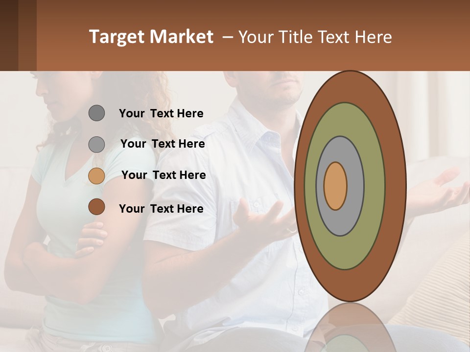 A Man And Woman Sitting On A Couch Talking PowerPoint Template