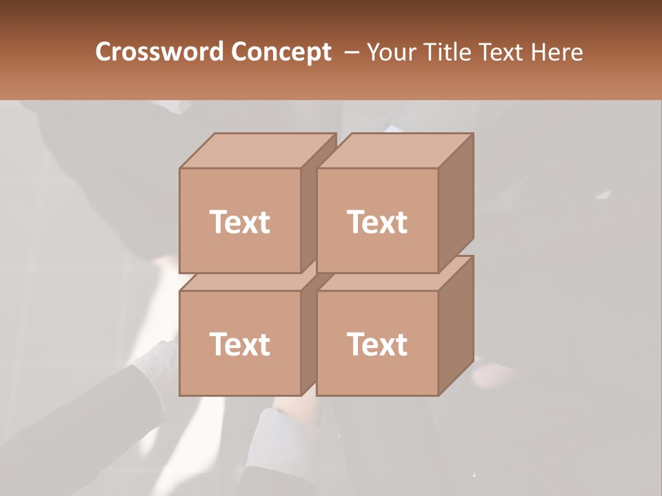 A Group Of Business People Stacking Their Hands Together PowerPoint Template