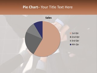 A Group Of Business People Stacking Their Hands Together PowerPoint Template